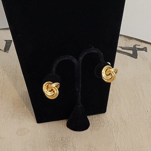 Erwin Pearl Knot Earrings - Picture 1 of 9